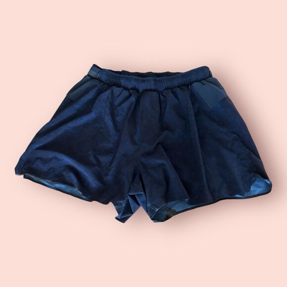 Lululemon Shorts Mens Size Small Dark Blue Lined Gym Workout Breathable - Picture 1 of 9